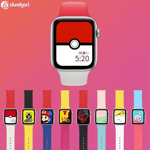 Gambar DIY COLORFUL STRAP APPLE WATCH Series 1 2 3 4 iWATCH 38 40 42 44 mm - 38 40 mm dari Dua Hari Jakarta Jakarta Barat Tokopedia