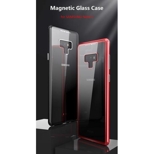 Samsung Galaxy Note Note9 Luxury Magnetic Case Glass Back Cover Hitam,  Samsung Note di 17 Agustus Case Tokopedia