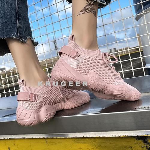 Foto Produk Sepatu Wanita Sneaker Impor Wanita Ukuran 36 - 40 Kualitas Oke 812 - Merah Muda, 37 dari KRUGEER
