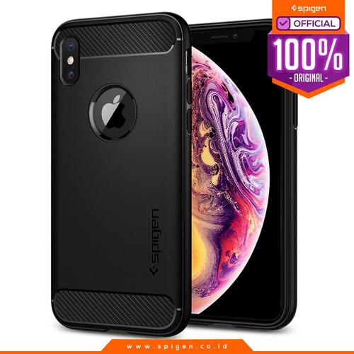 Foto Produk Case iPhone XS Max / XS / X / XR Case Spigen Carbon Fiber Rugged Armor - XS dari Spigen Official
