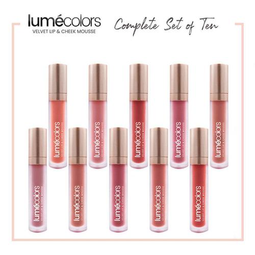 Foto Produk LUMECOLORS VELVET LIP & CHEEK MOUSSE - COMPLETE SET OF 10 dari lumecolorsindonesia