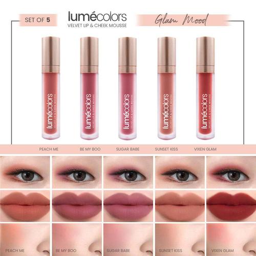 Foto Produk LUMECOLORS VELVET LIP & CHEEK MOUSSE - SET OF 5 ( GLAM MOOD ) dari lumecolorsindonesia