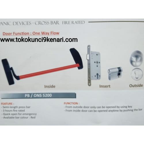 Jual PB ONS5200 / Panic bar Handle pintu Darurat (emergency) Jakarta
