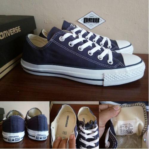 Converse all star original biru clearance dongker