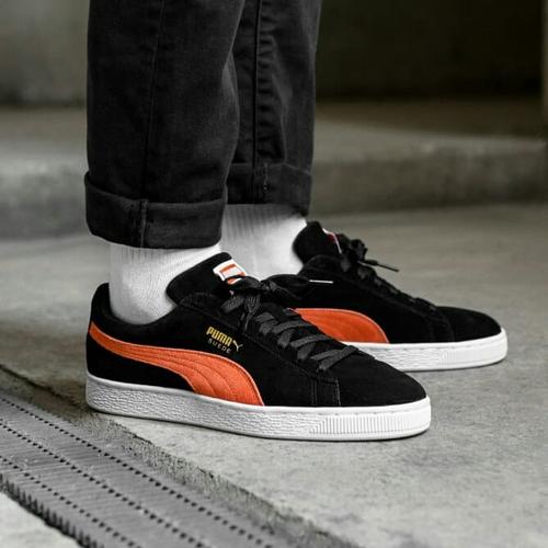 puma black classic suede