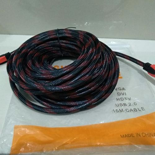 Foto Produk Kabel HDMI TV to HDMI 15M Meter Serat jaring 1080HD High Quality dari VIBOSTECH