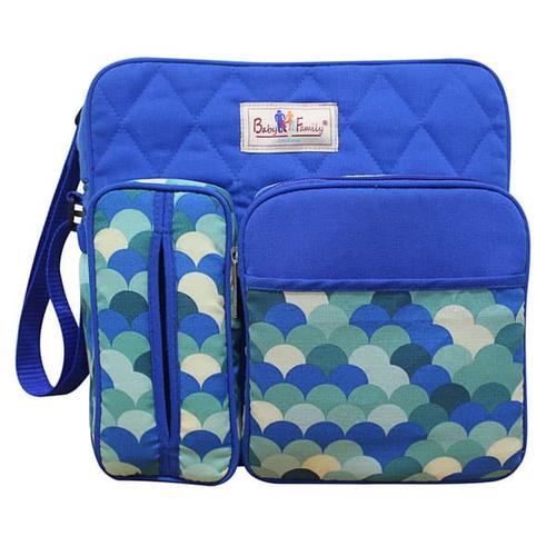 Foto Produk BABY SCOTS Tas Medium Baby Family 2 - Diapers Bag BFT2201 - biru dari Baby Scots