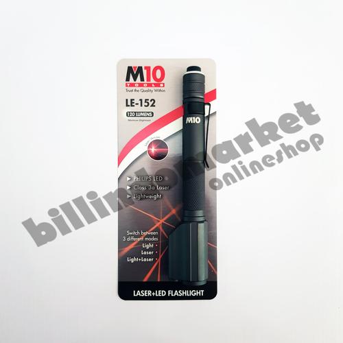 Jual M10 Senter LED 120 Lumens Light dan Laser LE152 Kota Batam