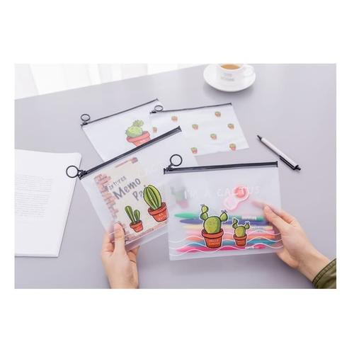 Foto Produk PF02 Korean Castus PVC Transparant Stationery A5 File Folder - tiga castus dari EnnWen Online Store