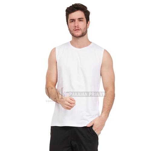 Gambar VM Kaos Dalam JUMBO Kaos Buntung Polos Putih - Putih, M dari VM-VANMARVELL undefined Tokopedia