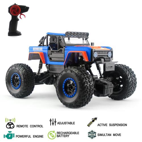 Foto Produk Mobil Remote Kontrol Rc Super Climbing Hero Car - Biru dari Mafemale