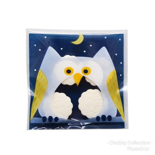Foto Produk Plastik Fancy cookies / Plastik kue biskuit gambar owl dari Chubby Collection