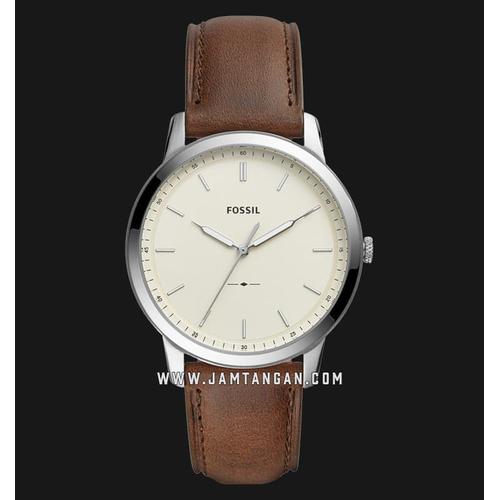 Foto Produk Fossil FS5439 The Minimalist Men Beige Dial Brown Leather Strap dari jun@ store