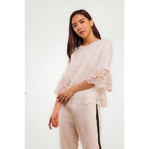 Jual KORZ Lace Ruffle Sleeve Blouse 