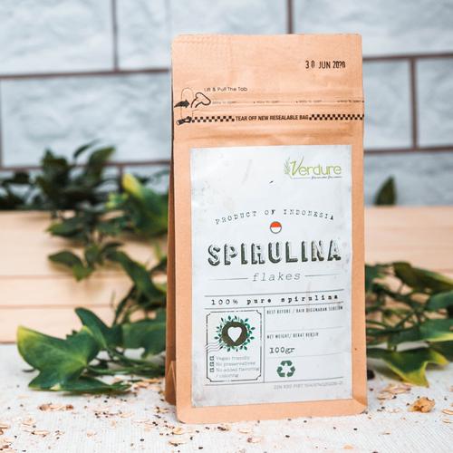 Foto Produk Verdure Spirulina Flakes - 100g dari Genki Plant