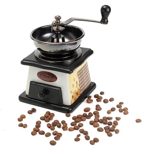 Jual Retro Mini Wooden Manual Coffee 