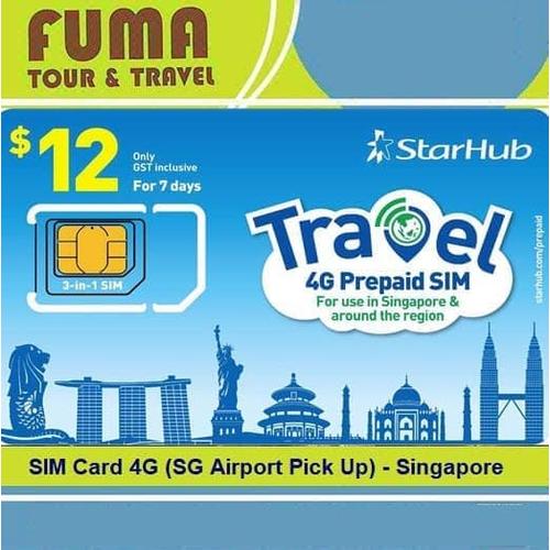 Foto Produk SIM Card 4G (SG Airport Pick Up) - Singapore dari Fuma Tour