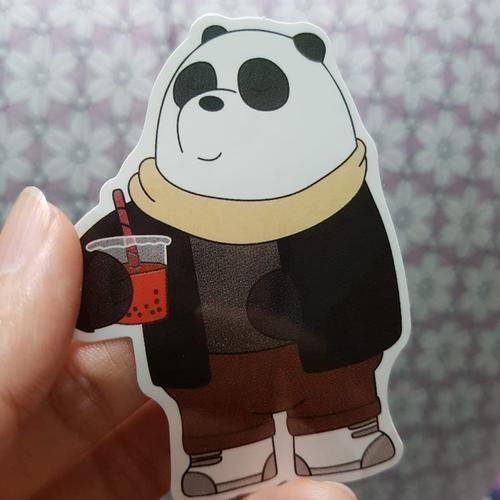 Jual Sticker Decal Waterproof We Bare Bears PANDA WP104 (Koper Laptop ...