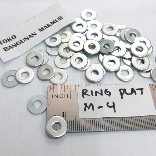 Foto Produk Ring Plat M4 Putih M 04 100pcs dari toko Bangunan Makmur