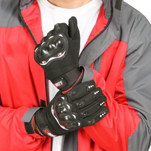 Foto Produk Sarung Tangan Motor Batok Anti Slip Sensitif Touchscreen - ALL SIZE - HITAM dari KLIK MOTORSPORT