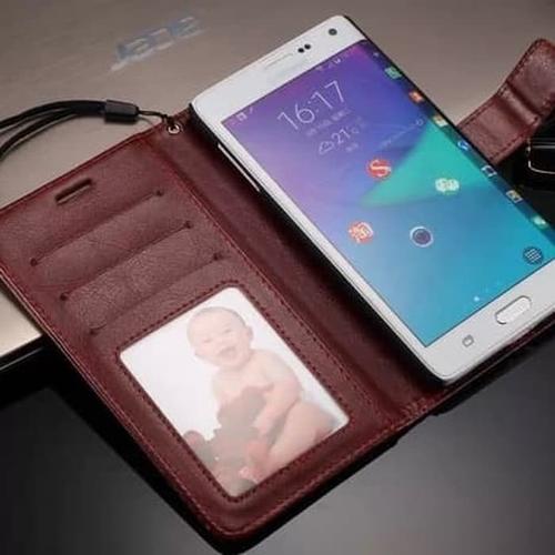 Foto Produk Samsung Galaxy Note Edge- Flip Kulit Flip Cover Leather Case Kulit dari bima sakti online store