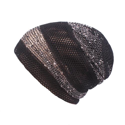 Jual Womens Hollow Out Slouchy Beanie 