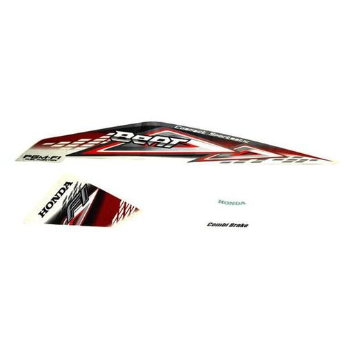 Gambar Sticker Body Kiri White Red – BeAT FI CBS 871X0K25940ZCL dari Honda Cengkareng Kota Tangerang Tokopedia