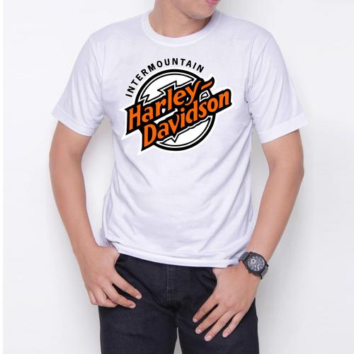 Foto Produk harley davidson W6455 Kaos Distro Custome Putih Ukuran M,L,XL dari Case Republica