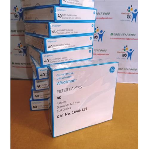 Jual WHATMAN 1440125 Filter Paper no 40 dia 125 mm Kertas Saring