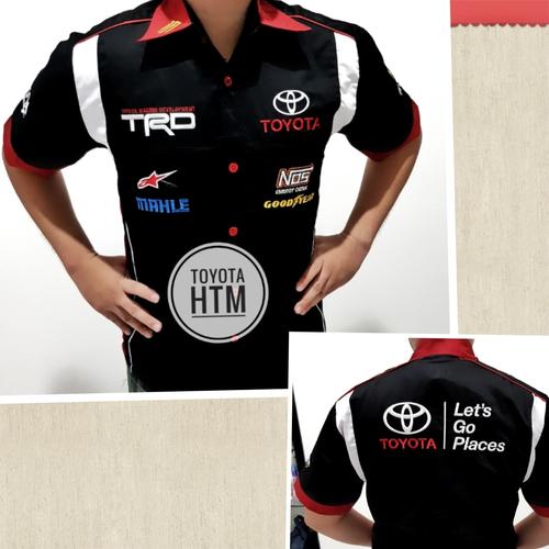 Foto Produk Baju Seragam Otomotif TOYOTA Baju Komunitas Moto GP Kemeja Bordir F1 dari Top Star