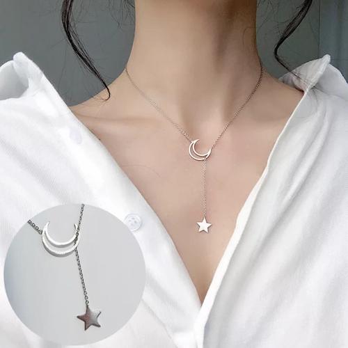 Jual Silver Necklace: Fashion Women 