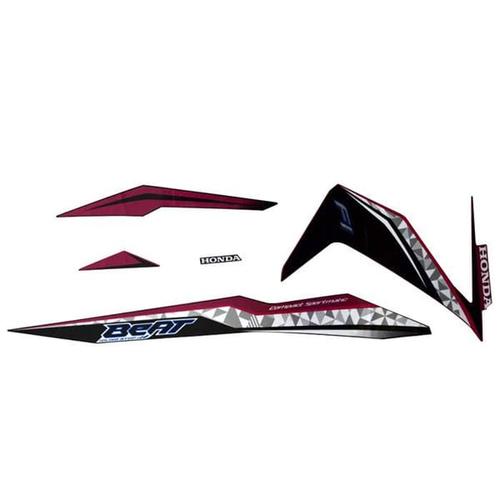 Foto Produk Sticker Body Kanan Magenta Hitam New BeAT eSP 871X0K81N00ZCR dari Honda Cengkareng