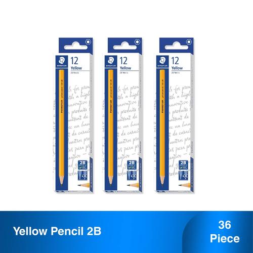 Foto Produk Staedtler Yellow Pensil 2B Set 3 - Lebih Murah dari Staedtler Indonesia