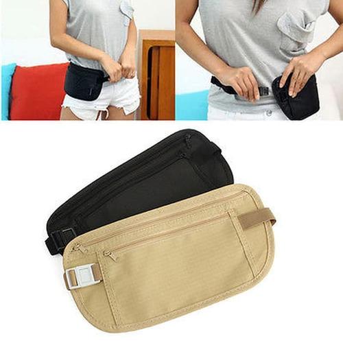 Foto Produk HSI Travel Check Tas Pinggang Travel Anti Maling Hidden Pocket - Hitam dari Hong Sheng Indonesia