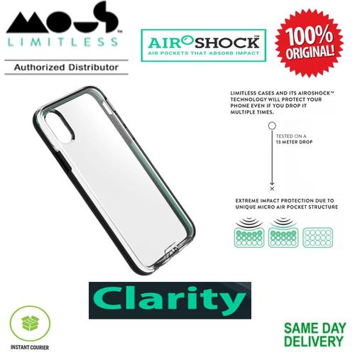 Foto Produk iPhone XS MAX Case Mous Clarity Cover Black Frame dari Spigen Indonesia