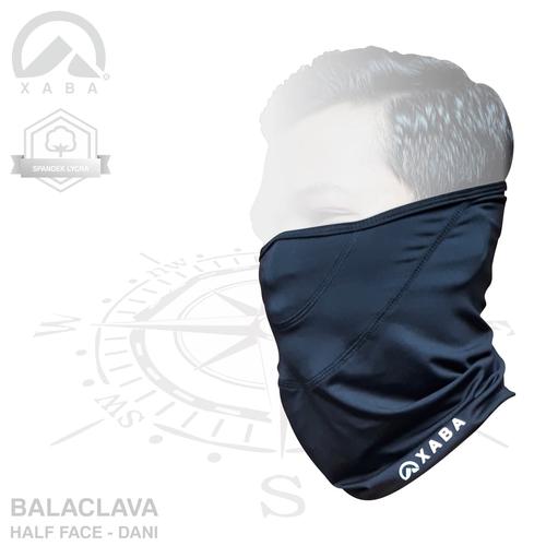 Foto Produk XABA Balaclava Hitam - Spandek- Masker Motor - Bandana - Half Face dari XABA