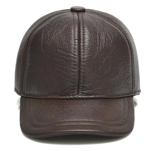 Jual Mens Cowhide Leather Earflap Ear 