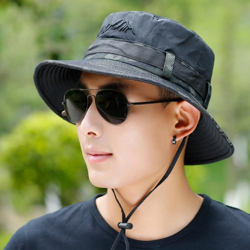 Jual Men Summer UV Visors Bucket Hat 