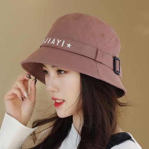 Jual Women Cotton Letter UV Large Brim 