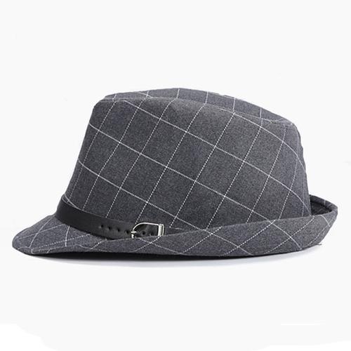 Jual Mens Vintage Grid Fedora Floppy 