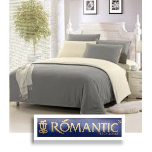 Gambar PROMO Bedcover & Sprei Set 180 200x20 katun Jepang Emboss Abu x Cream - 90 x 200 dari Tulip Romance Kota Bandung Tokopedia
