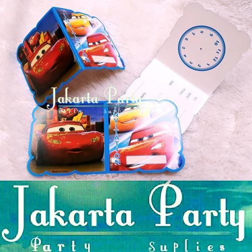 Foto Produk Kartu Undangan Cars / Undangan Ulang Tahun Cars / Undangan Ultah Cars dari Jakarta Party