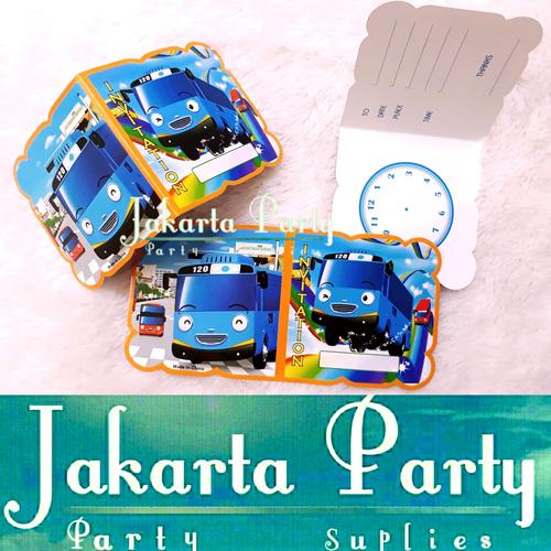 Foto Produk Kartu Undangan Ultah Tayo / Undangan Ulang Tahun / Kartu Undangan dari Jakarta Party