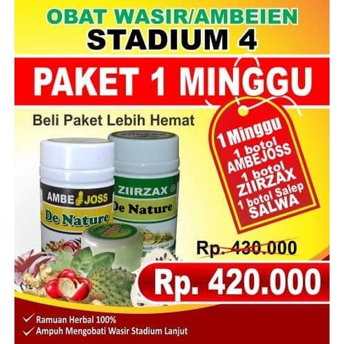 Foto Produk Ambejoss, Zirzak & Salep Salwa (Stadium 4) dari Obat De Nature
