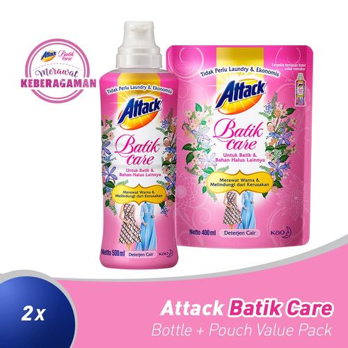 Foto Produk Attack Batik Bottle + Pouch Value Pack dari KAO Official Store