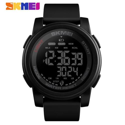 Foto Produk Jam Tangan Pria / SKMEI 1469 MEN/ Jam Tangan Digital Pedometer / SKMEI - FULL HITAM dari SKMEI MURAH & ORIGINAL