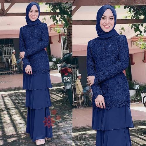 Jual GAMIS PESTA BROKAT NAVY GAMIS 