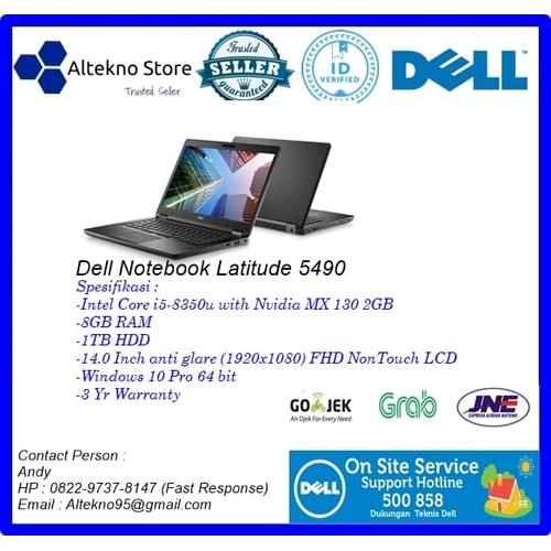 Gambar Dell Latitude 5490/i5-8350u/8GB/1TB/VGA 2GB/Win10Pro dari Altekno Jakarta Barat Tokopedia