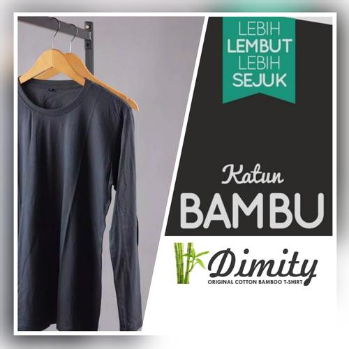Foto Produk Kaos Polos Lengan Panjang Katun Bambu O-NECK (COTTON BAMBOO ORIGINAL) dari DIMITY