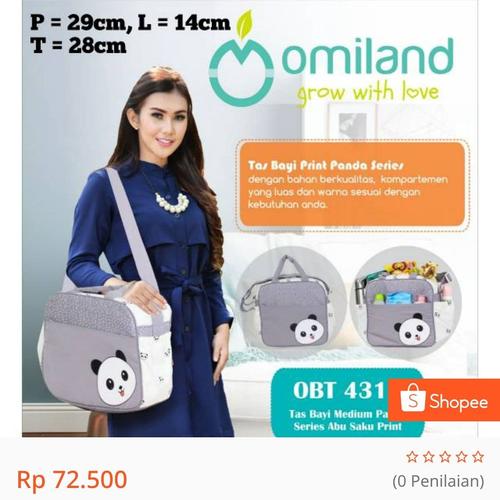 Foto Produk Tas Bayi Medium Panda Series OBT 4311 dari BUUBUUBABYCARE